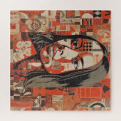 Abstract Portrait of a Woman ジグソーパズル (横)