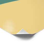 Abstract Poster – Yellow Lines on Beige ポスター (コーナー)