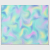 Abstract Pretty Pastel Swirls Pattern ラッピングペーパー (フラット)