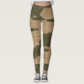 Abstract Print Leggings for Active Women レギンス (正面)