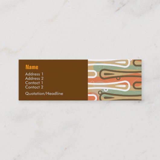 Abstract Profile Cardサーファー王 スキニー名刺 (正面)