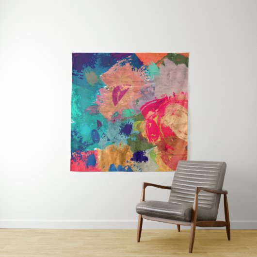 abstract psychedelic fractal background from blurr タペストリー (インサイチュ(横))