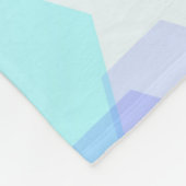 Abstract Purple-Blue Hexagon - Shape Pattern Throw フリースブランケット (角)