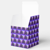 Abstract Purple Cube Block Pattern フェイバーボックス (オープン)