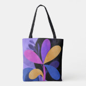 Abstract Purple Flower Tote Bag トートバッグ (裏面)