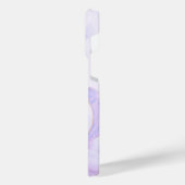 Abstract Purple Fluid Pattern iPhone 14 Pro Max Co iPhoneケース (左側面)