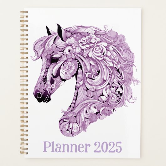 Abstract purple horse プランナー手帳 (正面)