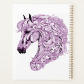 Abstract purple horse プランナー手帳 (裏面)
