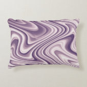 Abstract Purple Liquid Marble アクセントクッション (正面)