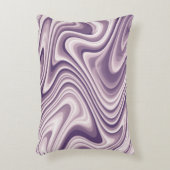 Abstract Purple Liquid Marble アクセントクッション (正面(垂直))