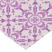 Abstract Purple Orchid Flower Design Pattern Art ショートテーブルランナー (コーナー)