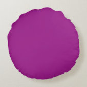 Abstract purple Solid Plain Color ラウンドクッション (裏面)