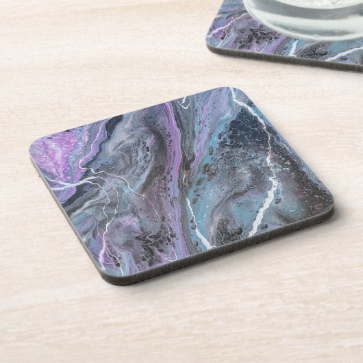 Abstract Purple & Teal Flow コースター (左側)