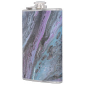 Abstract Purple & Teal Flow フラスク (左)