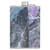 Abstract Purple & Teal Flow フラスク (裏面)