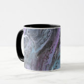 Abstract Purple & Teal Flow Mug マグカップ (正面左)