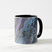 Abstract Purple & Teal Flow Mug マグカップ (正面右)