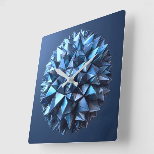 abstract pyramides ball スクエア壁時計 (傾斜)