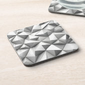 abstract pyramides grey コースター (左側)