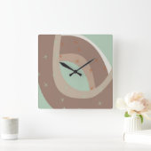 Abstract rainbow スクエア壁時計 (ホーム)