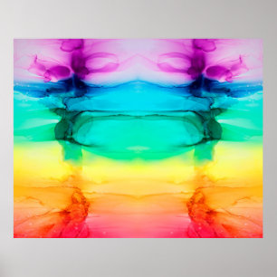 Abstract rainbow colorful background, wallpaper. ポスター