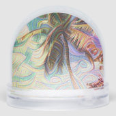 Abstract Rainbow Palm Tree Isla Saona (裏面)