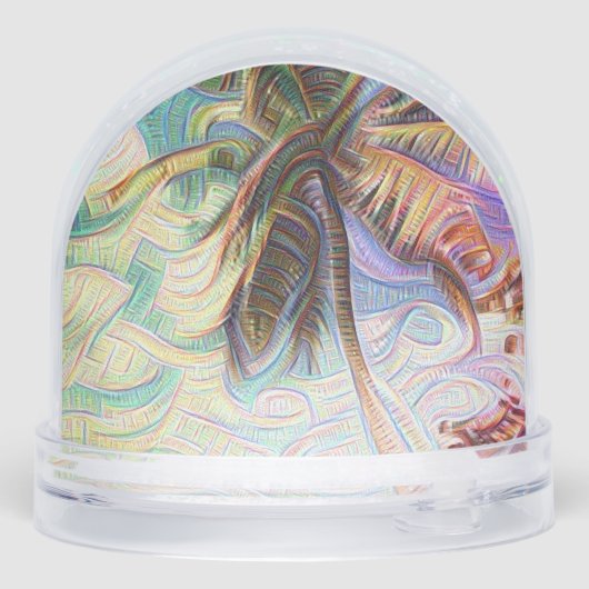 Abstract Rainbow Palm Tree Isla Saona (裏面)