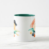 Abstract Rainbow Pot of Gold St. Patrick's Day Mug マグカップ (中央)