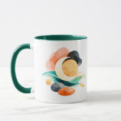 Abstract Rainbow Pot of Gold St. Patrick's Day Mug マグカップ (左)