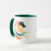 Abstract Rainbow Pot of Gold St. Patrick's Day Mug マグカップ (正面左)