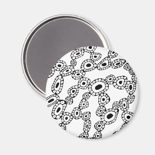 Abstract Random Circle Blob Shapes マグネット (正面/裏面)