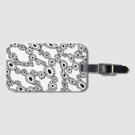 Abstract Random Circle Blob Shapes ラゲッジタグ