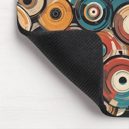 Abstract records Mouse Pad マウスパッド (コーナー)
