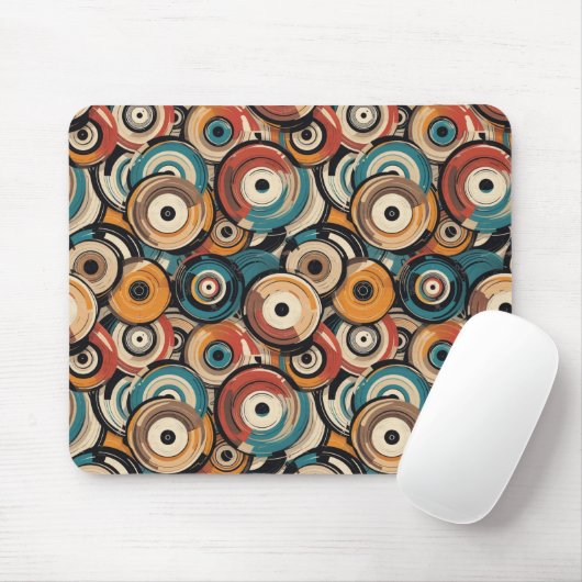 Abstract records Mouse Pad マウスパッド (マウス)