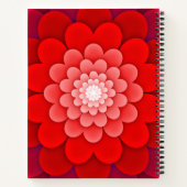 Abstract Red Flower-58566 ノートブック (裏面)