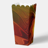 Abstract Red Orange Brown Green Fractal Art Flower フェイバーボックス (裏面)