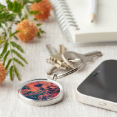 Abstract Red Rose Art Monogram キーホルダー (側面)