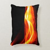 Abstract red smoke Fire over black background. Wav アクセントクッション (正面(垂直))