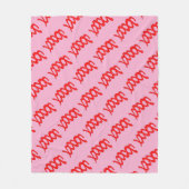 Abstract Red Spiral Road on Black Background フリースブランケット (正面)