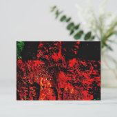 Abstract red texture invitation,Unique darkness  招待状 (スタンド正面)