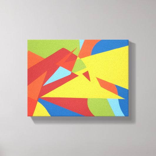 Abstract Red Toucan Canvas Print キャンバスプリント (正面)