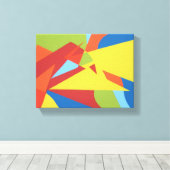 Abstract Red Toucan Canvas Print キャンバスプリント (インサイチュ (ウッドフロア))