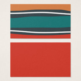 Abstract retro colors waves line art