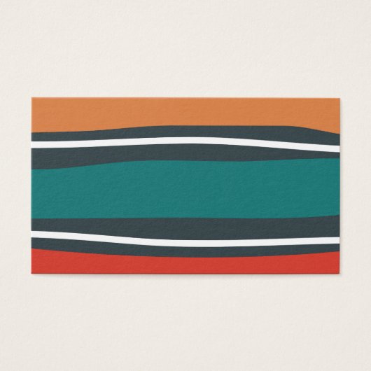 Abstract retro colors waves line art (正面)