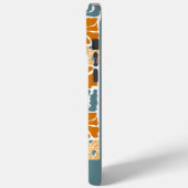 Abstract Retro Floral iPhone Case with Custom Name Case-Mate iPhoneケース (裏面 / 左)