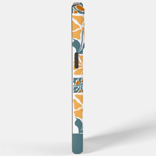 Abstract Retro Floral iPhone Case with Custom Name Case-Mate iPhoneケース (裏面 / 右)