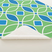Abstract Retro Geometric seamless pattern with tri シェルパブランケット (3/4)