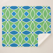 Abstract Retro Geometric seamless pattern with tri シェルパブランケット (正面(横))