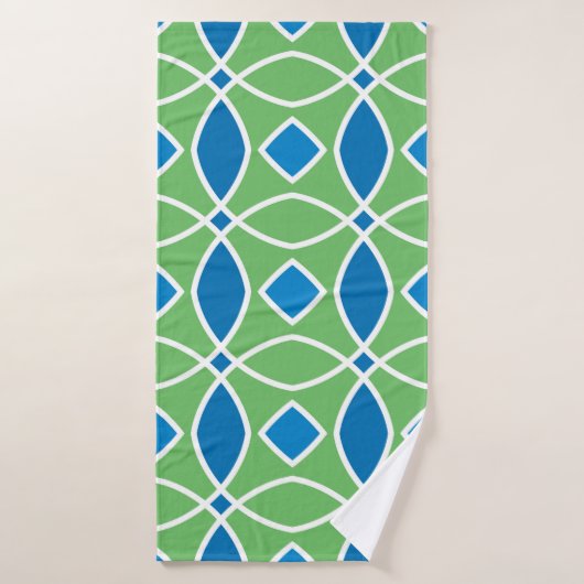 Abstract Retro Geometric seamless pattern with tri バスタオル (バスタオル)