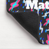 Abstract Retro Lightning Custom Square Mouse Pad マウスパッド (コーナー)